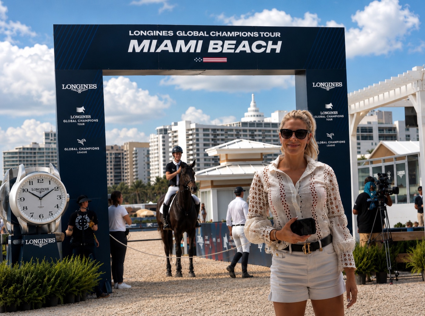 Harriet Smith at the Longines Global Champions Tour in Miami Beach